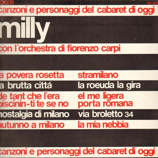 Milly canzoni e personaggi del cabaret di oggi