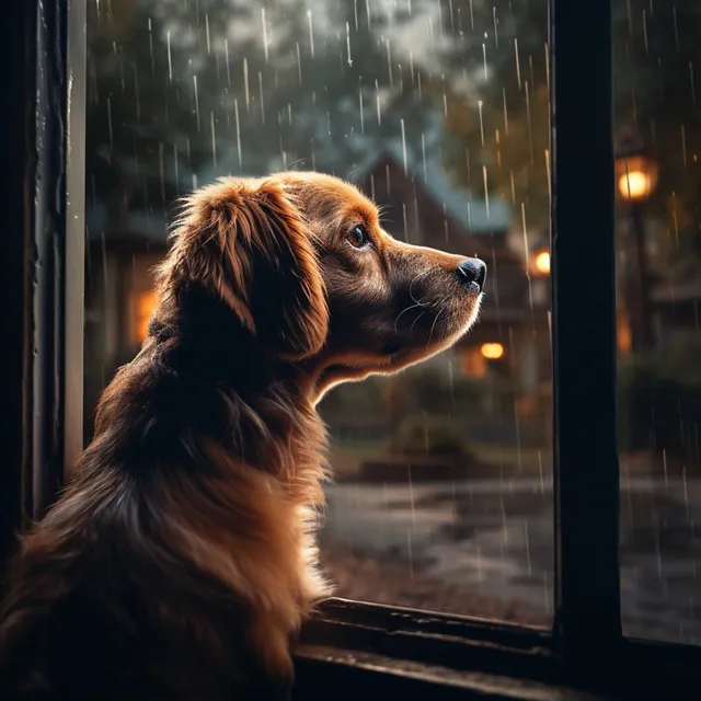 Patas Y Lluvia: Sonidos Serenos De Lluvia Para Mascotas Calmas