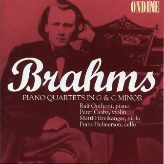 Brahms: Piano Quartets Nos. 1 &3 by Frans Helmerson