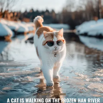 A Cat Is Walking On The Frozen Han River by Jullian Andres