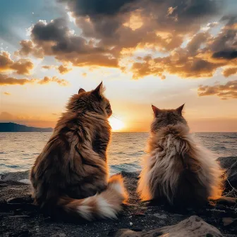 Gatos Junto Al Mar: Celebración De La Música Oceánica by Zona de música curativa natural