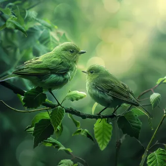 Serene Skies: Binaural Bird Melodies for Calm by Cigar Bar Background Music