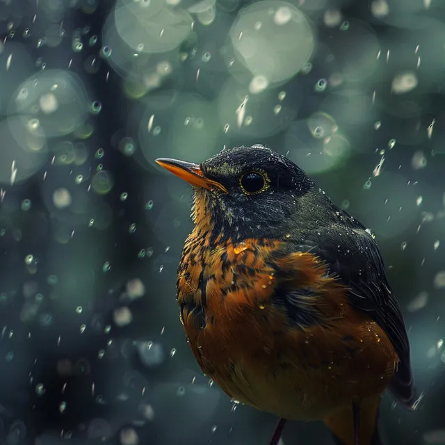 Relaxing Binaural Massage: Nature Birds and Rain Sounds