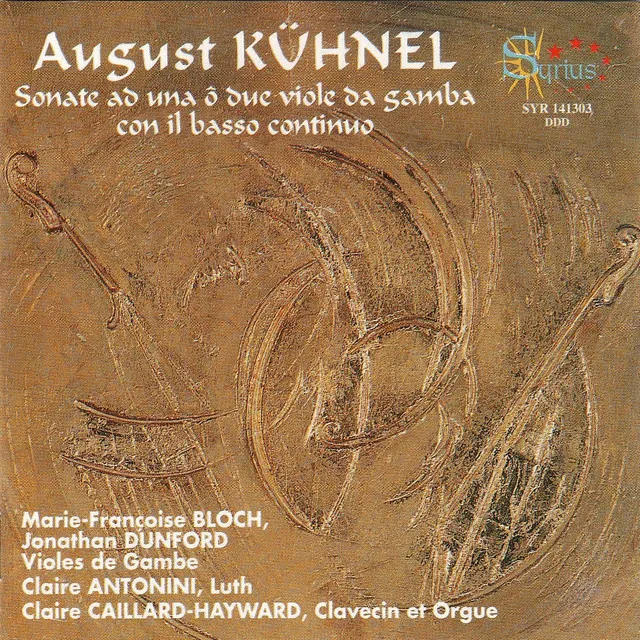 Kühnel: Sonate a una ô due viole da gamba con il basso continuo