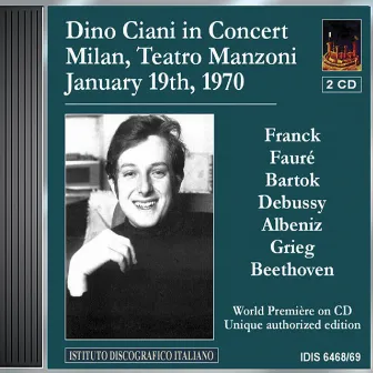 Ciani, Dino: Concert in Teatro Manzoni, Milan (19 January 1970) by Dino Ciani