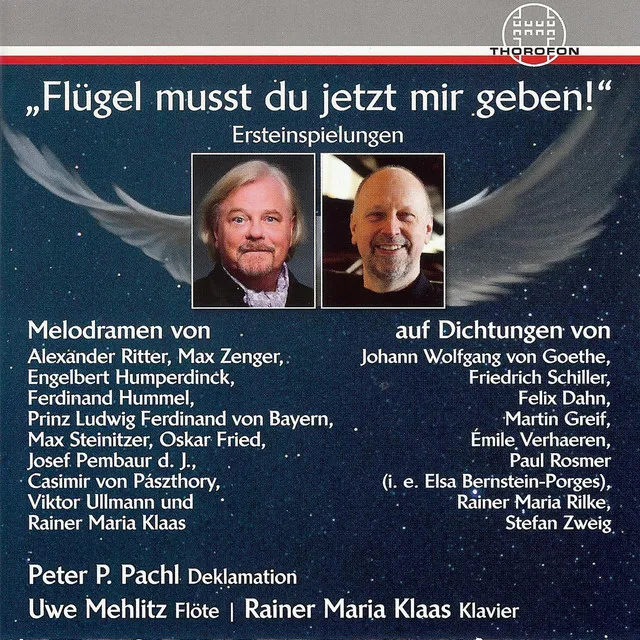 Flügel musst du jetzt mir geben! - Melodramen, Vol. 3