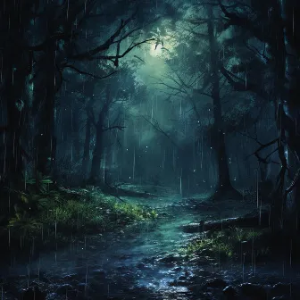 Rainfall Secrets of the Night Woods by Rainy Forest