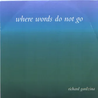 Where Words Do Not Go by Richard Gardzina