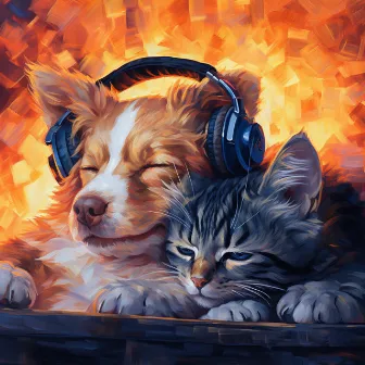 Pets in Firelight: Soothing Melodic Warmth by Fluffy