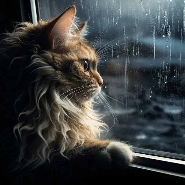 Armonías En La Lluvia: Música De Días Lluviosos Para Gato