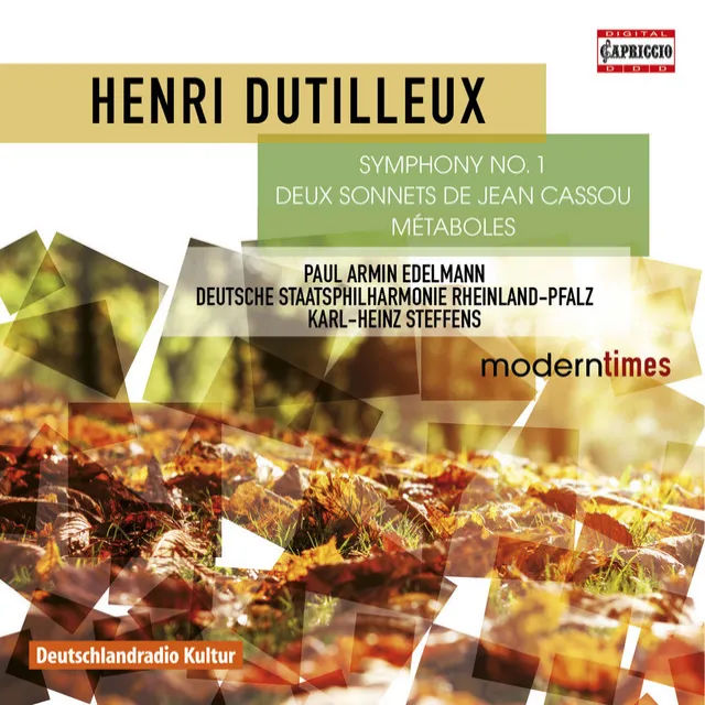 Dutilleux: Symphony No. 1, 2 Sonnets de Jean Cassou & Métaboles