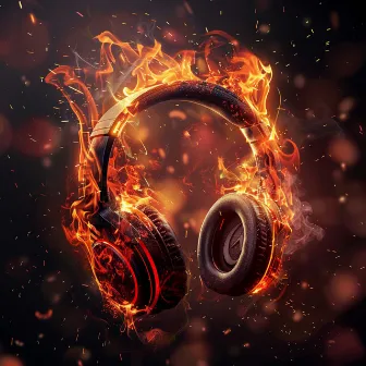 Fire's Rhythmic Blaze: Intense Music Heat by Sacred Frequencies