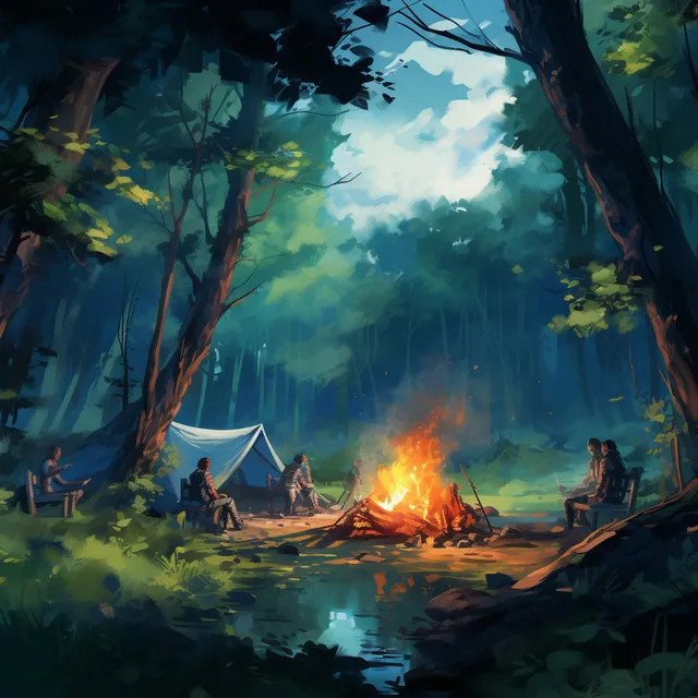 Forest Serenity: Campfire Chronicles by Daylight