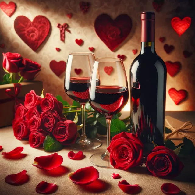 Champagne Dreams: Valentine's Day 2024, Candles & Roses, Love in the Air