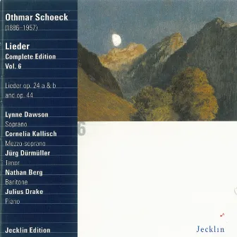 Othmar Schoeck: Lieder - Complete Edition, Vol. 6 by Cornelia Kallisch