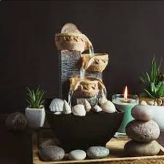 Water Features: Small Indoor Waterfalls and Rock Gardens by Peaceful Gentle Sounds Of Nature