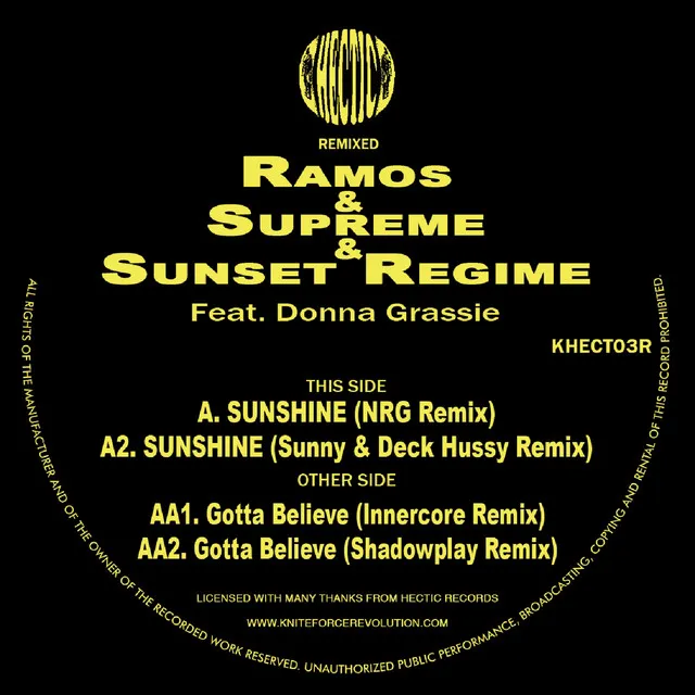 Sunshine - Sunny & Deck Hussy Remix