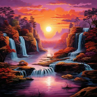 Reflections Waterfall Overture: Waterfall Dreams at the Lake by Earth Stone