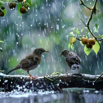 Binaural Yoga Ambience: Nature Birds and Rain Sounds by Unknown Artist