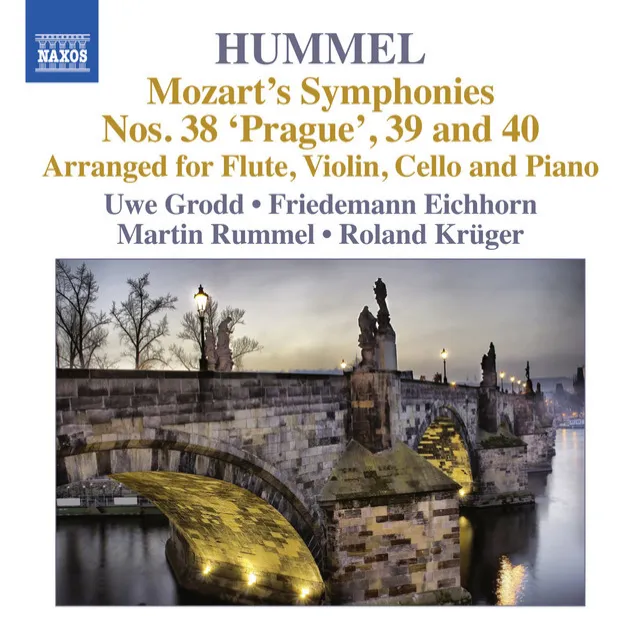 Symphony No. 38 in D Major, K. 504, "Prague" (arr. J.N. Hummel for flute, violin, cello and piano): I. Adagio - Allegro