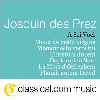 Josquin Des Prez, Missa De Beata Virgine by A Sei Voci