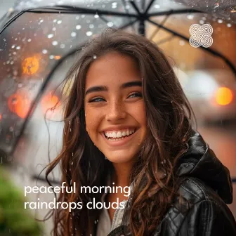 Peaceful Morning Raindrops Clouds by River Noise