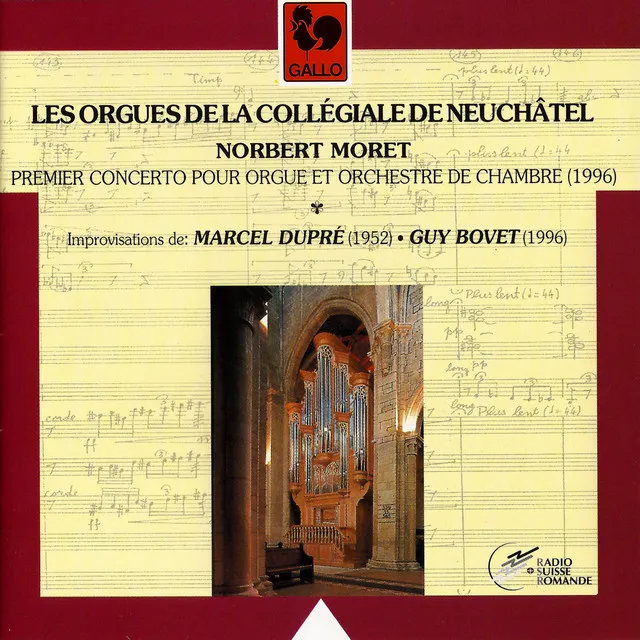 Premier concerto pour orgue et orchestre de chambre: Mystérieuses chapelles