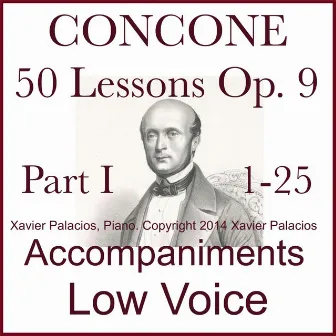 Concone 50 Lessons Op. 9, Part I (1-25) Accompaniments for Low Voice by Giuseppe Concone