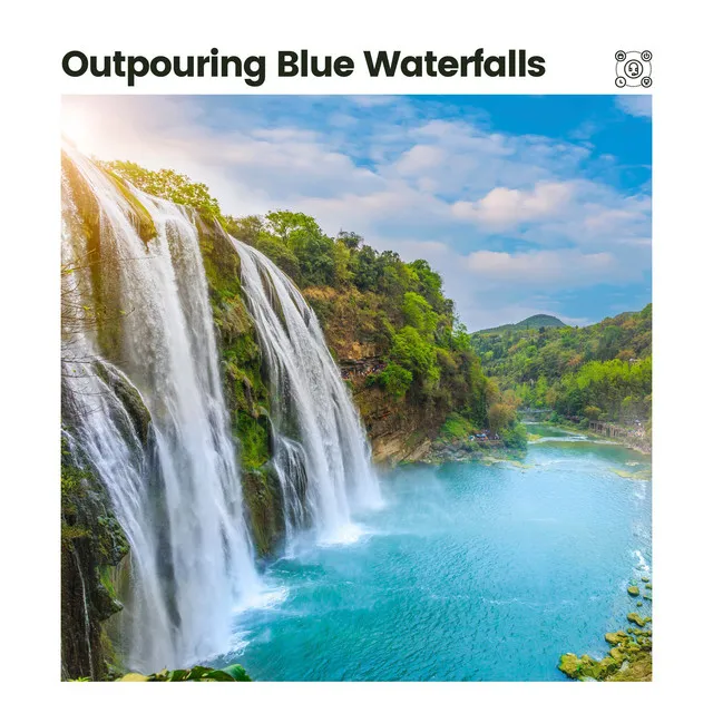 Outpouring Blue Waterfalls