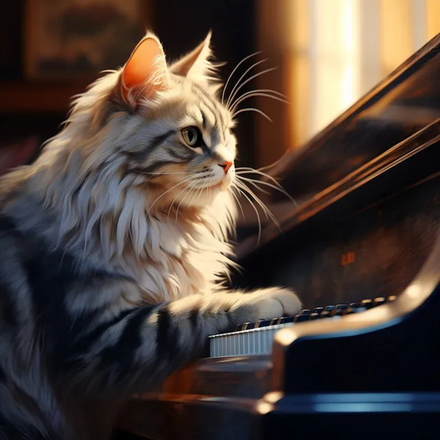 Piano De Gatos Con Flujo En Armonía