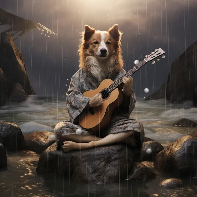 Musical Ember Harmony: Fireside Melodies for Happy Dogs