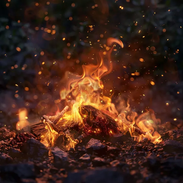 Serene Fire Meditation: Soothing Flames for Inner Peace