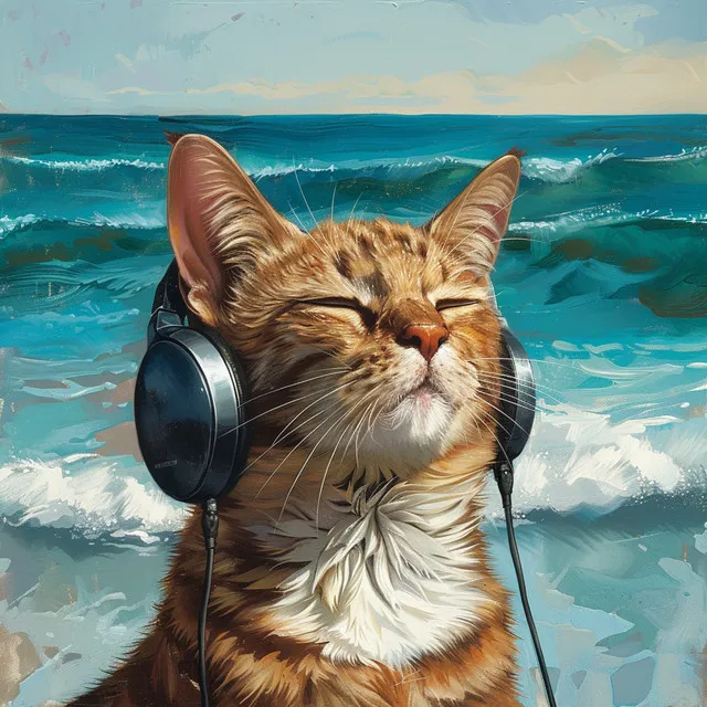 Feline Moods Ocean Waves