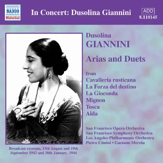 Giannini, Dusolina: Arias and Duets (1943-1944) by Unknown Artist