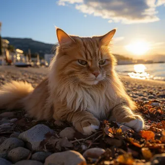 Himno De Armonía Felina En La Orilla Del Mar: Música Para Gatos Contentos by Vacaciones en el océano