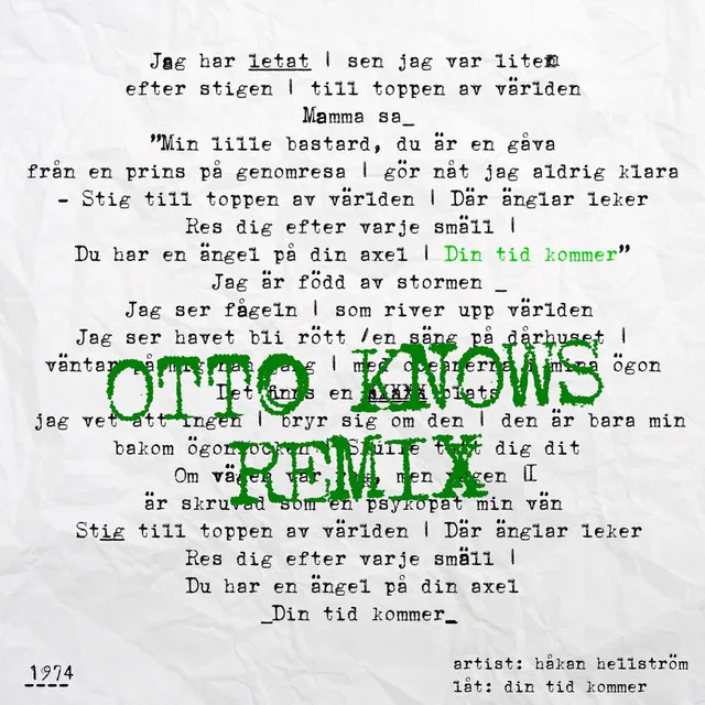 Din tid kommer - Otto Knows Remix