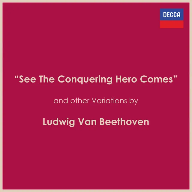 12 Variations on "See the conquering hero comes" for Cello and Piano, WoO 45: Variation I