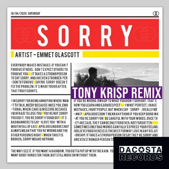 Sorry by Emmet Glascott