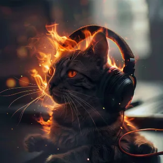 Binaural Fire for Cats: Soft Glow by Cat Music Jukebox