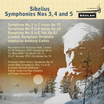 Sibelius Symphonies No. 3,4 and 5 by Anthony Collins