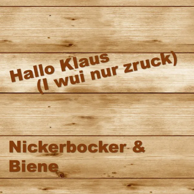 Hallo Klaus (I wui nur zruck)