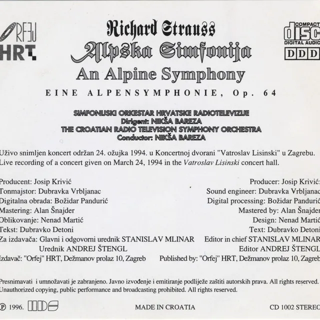 Richard Strauss - Alpska Simfonija