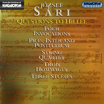 Sari: Questions To Hillel by József Sári