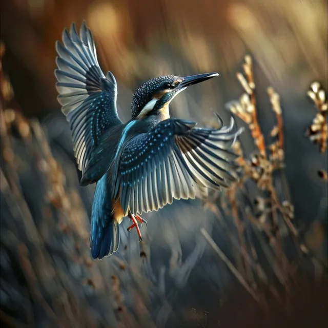 Serene Flight in Nature’s Soundscape