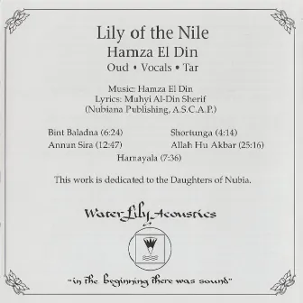 Lily of the Nile by Hamza El Din