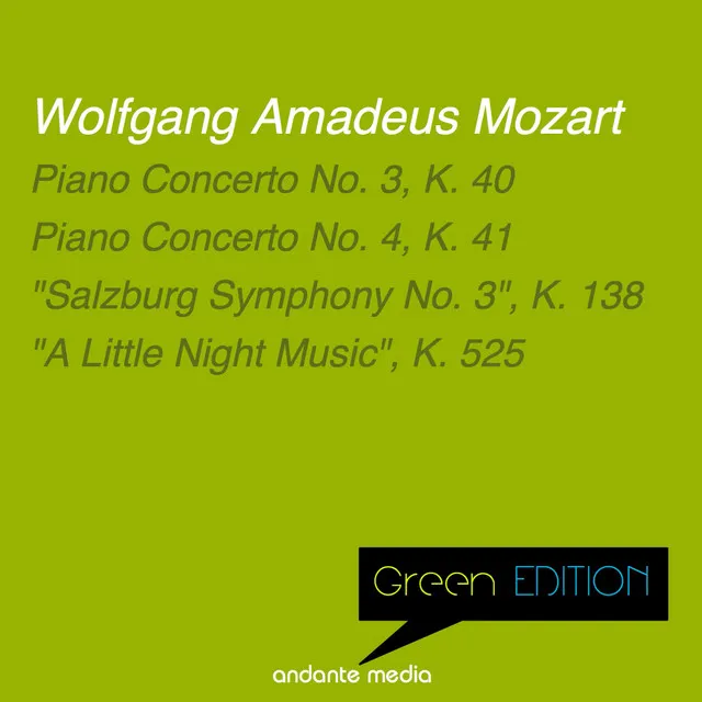 Piano Concerto No. 3 in D Major, K. 40: I. Allegro maestoso