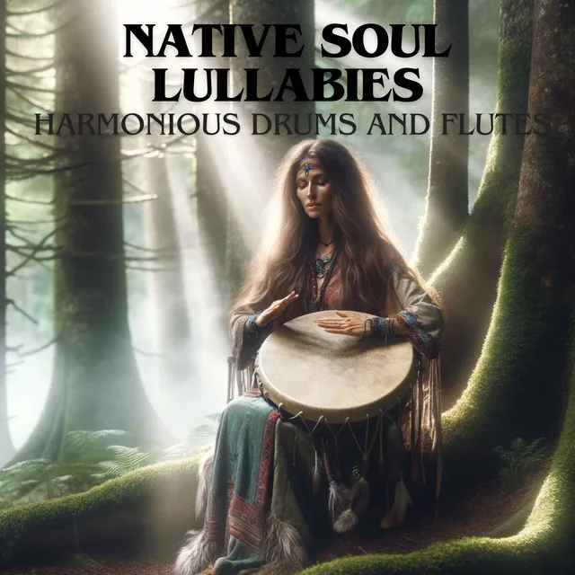 Native Soul Lullabies: Harmonious Drums and Flutes - Soothing Sounds for Deep Healing and Restful Nights