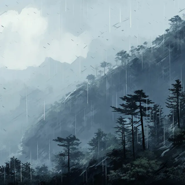 Rainswept Mountain Serenity