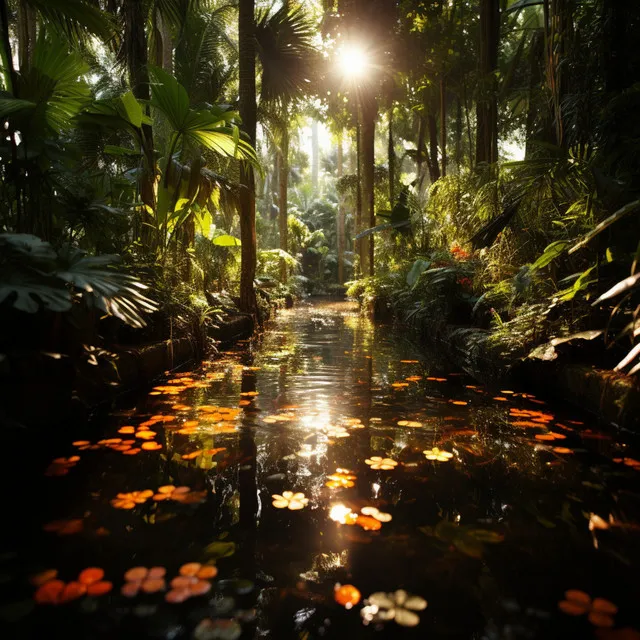 Reflejos De Cascada Tranquilos