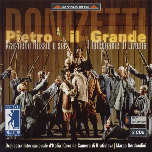 Pietro il grande, czar delle Russie: Act I Scene 1: Al bosco! Alla bottiglia! (Chorus, Captain, Carlo, Annetta, Firman, Actors)